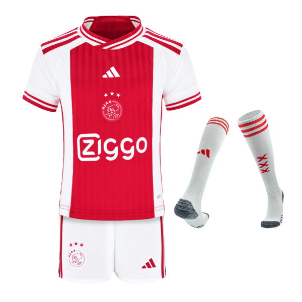 Ajax Home Kids Soccer Jerseys Full Kit 2023 24