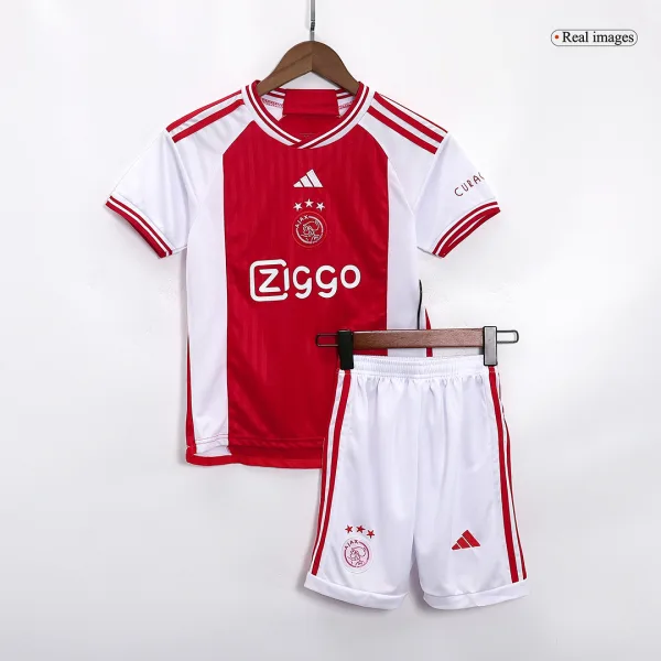 Ajax Home Kids Soccer Jerseys Full Kit 2023 24 3