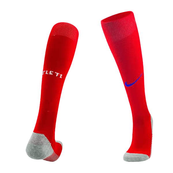 Atletico Madrid Home Soccer Socks 2023 24 Kids