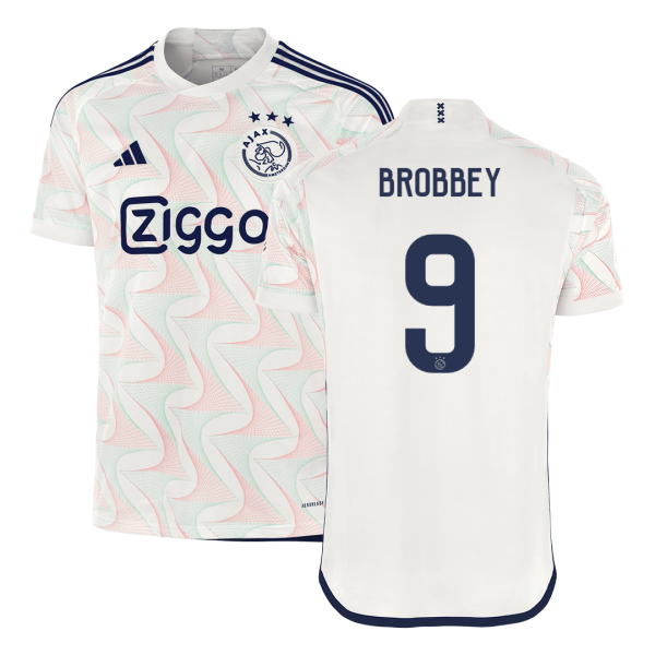 Brobbey 9 Ajax Away Soccer Jersey 2023 24