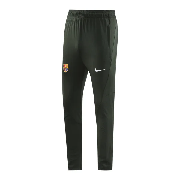 Barcelona 1 4 Zip Tracksuit 2023 24 Dark Green 11