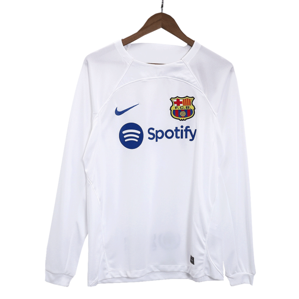 Barcelona Away Long Sleeve Soccer Jersey 2023 24