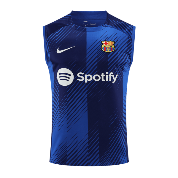 Barcelona Pre Match Sleeveless Top 2023 24 Blue