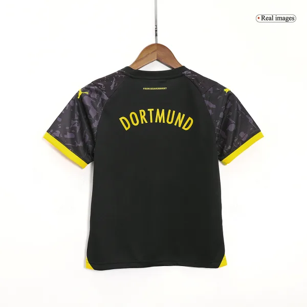 Borussia Dortmund Away Kids Soccer Jerseys Kit 2023 24 8