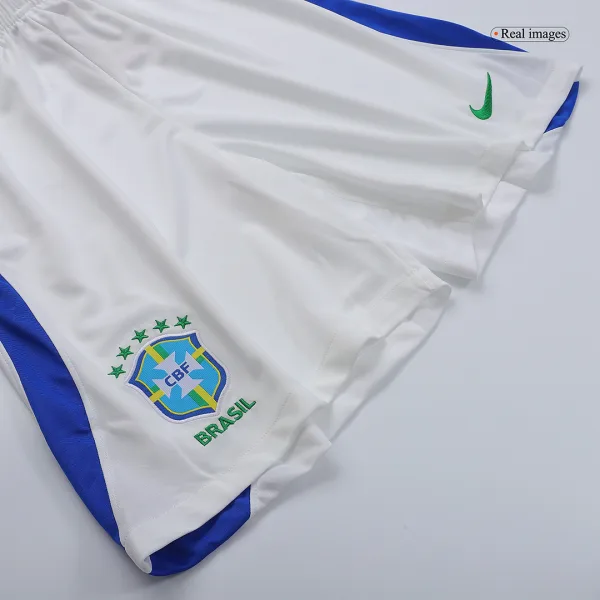 Brazil Away Soccer Shorts World Cup 2022 10