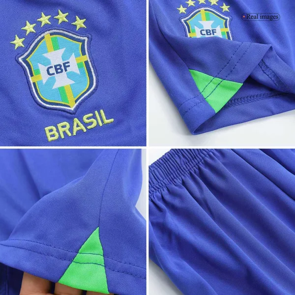 Brazil Home Kids Soccer Jerseys Kit 2022 12