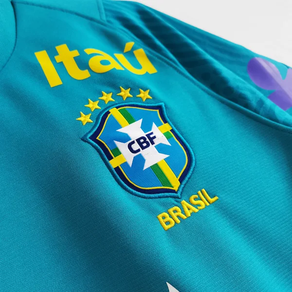 Brazil Pre Match Soccer Jersey 2021 3