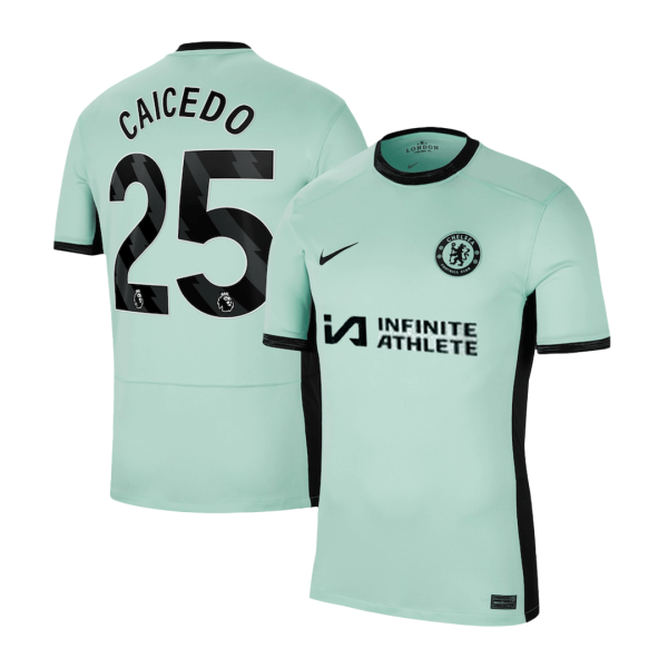 Caicedo 25 Chelsea Third Away Soccer Jersey 2023 24