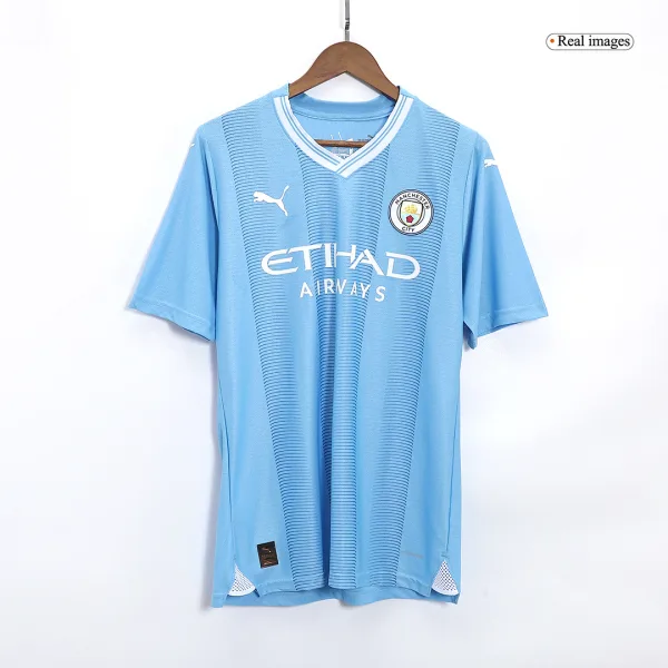 Champions 23 Manchester City Home Authentic Jersey 2023 24 3