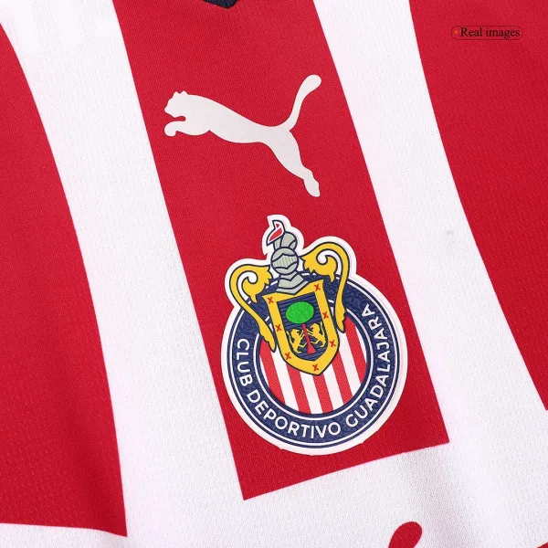 Chicharito 14 Chivas Home Soccer Jersey 2023 24 7