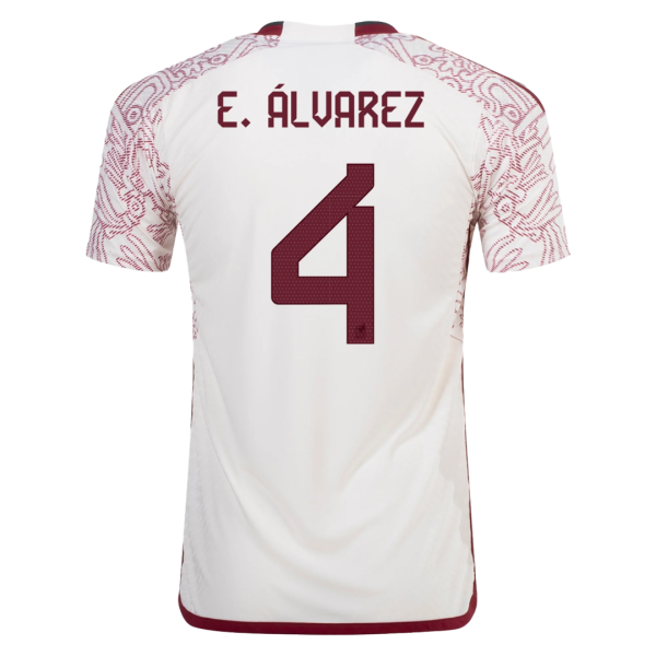 E Lvarez 4 Mexico Away Authentic Jersey World Cup 2022