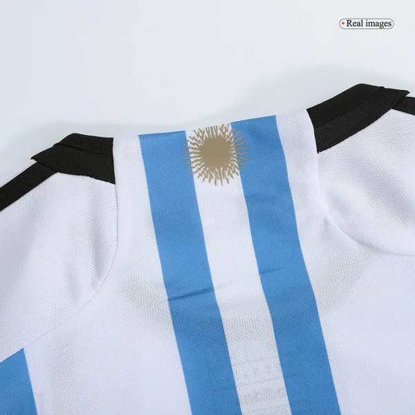 E Martinez 23 Argentina Three Stars Home Jersey 2022 8