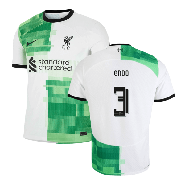 Endo 3 Liverpool Away Soccer Jersey 2023 24 Ucl