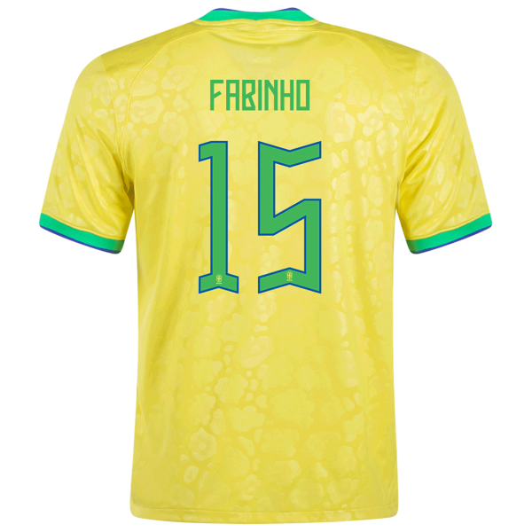 Fabinho 15 Brazil Home Jersey World Cup 2022