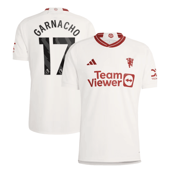 Garnacho 17 Manchester United Third Away Soccer Jersey 2023 24