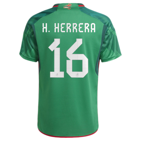 H Herrera 16 Mexico Home Jersey World Cup 2022