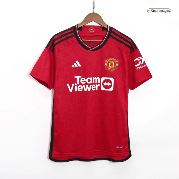 H Jlund 11 Manchester United Home Soccer Jersey 2023 24 2