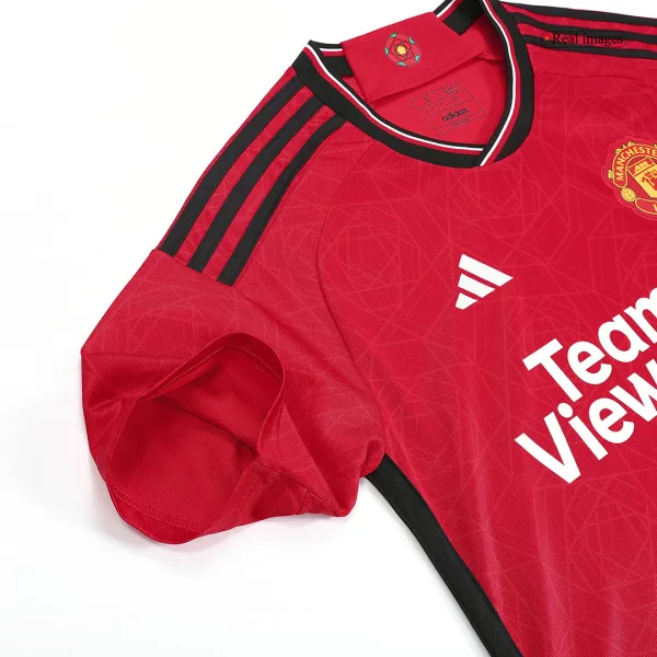 H Jlund 11 Manchester United Home Soccer Jersey 2023 24 5