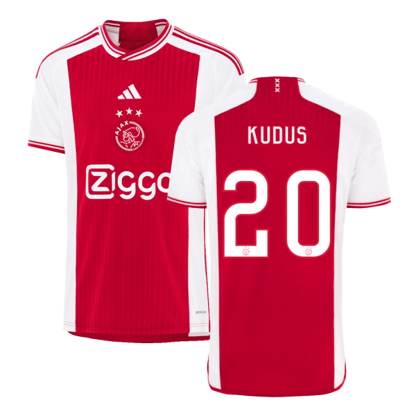 Kudus 20 Ajax Home Soccer Jersey 2023 24