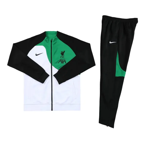 Liverpool Jacket Tracksuit 2023 24 Black White Green 18