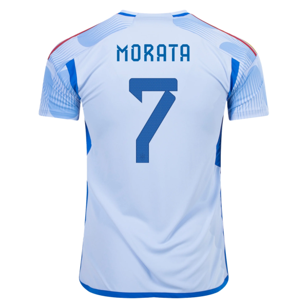 Morata 7 Spain Away Jersey World Cup 2022