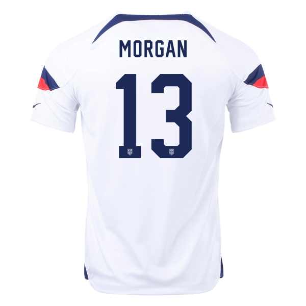 Morgan 13 Usa Home Jersey World Cup 2022