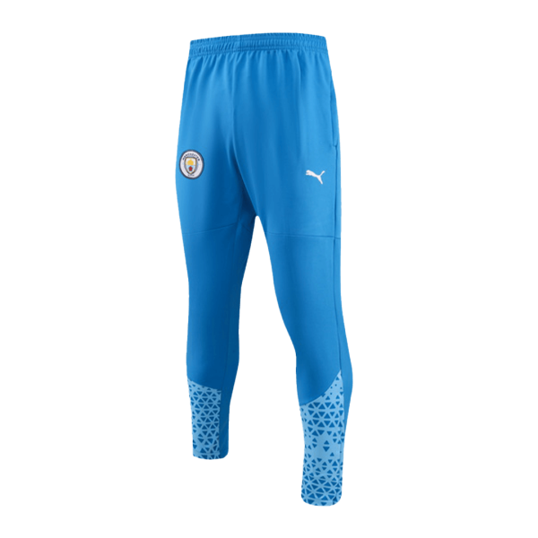 Manchester City 1 4 Zip Tracksuit 2023 24 Kids Blue 4