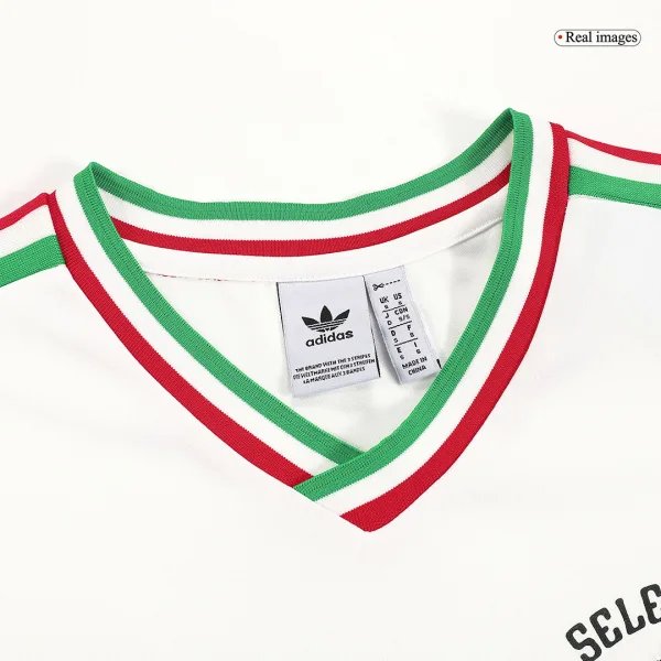 Mexico Remake Soccer Jersey 1985 White 6