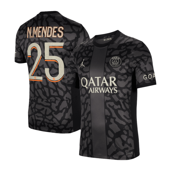 N Mendes 25 Psg Third Away Soccer Jersey 2023 24