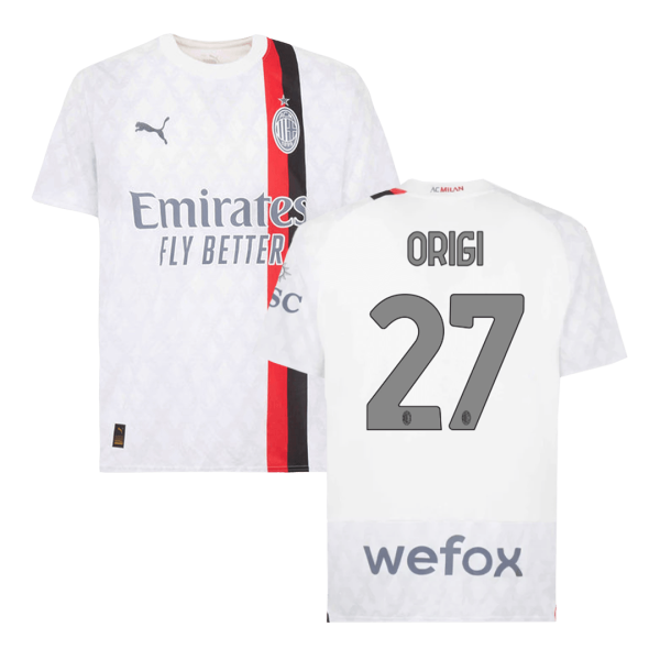 Origi 27 Ac Milan Away Soccer Jersey 2023 24