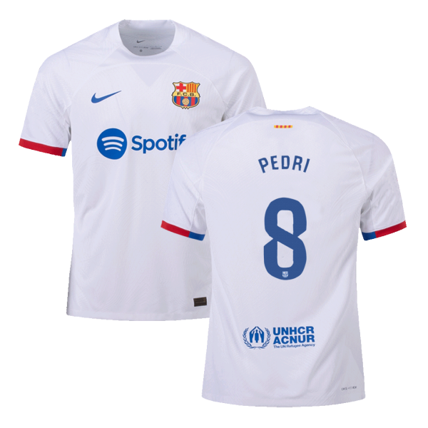 Pedri 8 Barcelona Away Authentic Soccer Jersey 2023 24