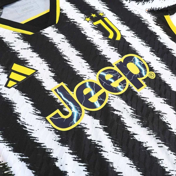 Pogba 10 Juventus Home Authentic Soccer Jersey 2023 24 8