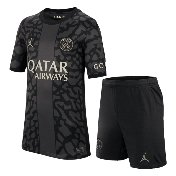 Psg Third Away Kids Soccer Jerseys Kit 2023 24