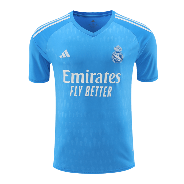 Real Madrid Goalkeeper Soccer Jersey 2023 24 Blue