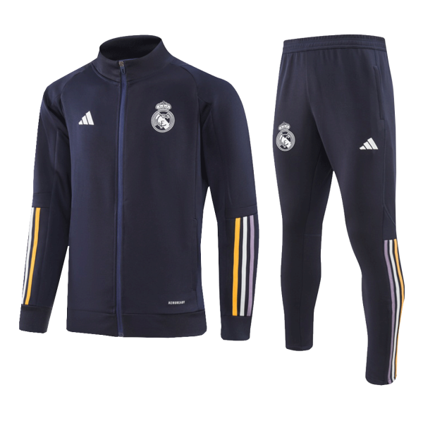 Real Madrid Jacket Tracksuit 2023 24 Kids Navy