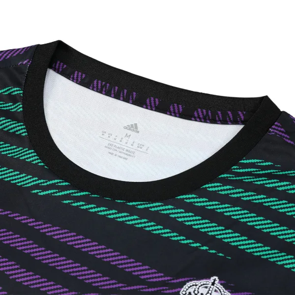 Real Madrid Pre Match Sleeveless Top 2022 23 Black Purple Green 3