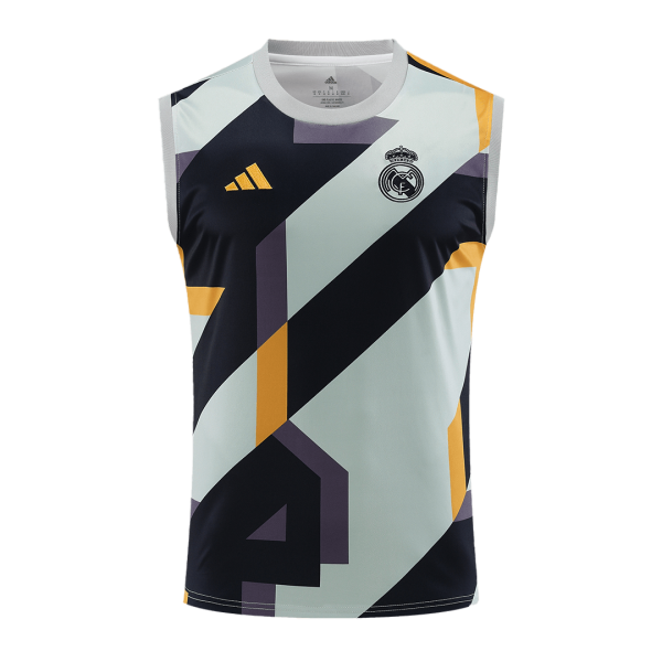 Real Madrid Pre Match Sleeveless Top 2023 24 Gray Black