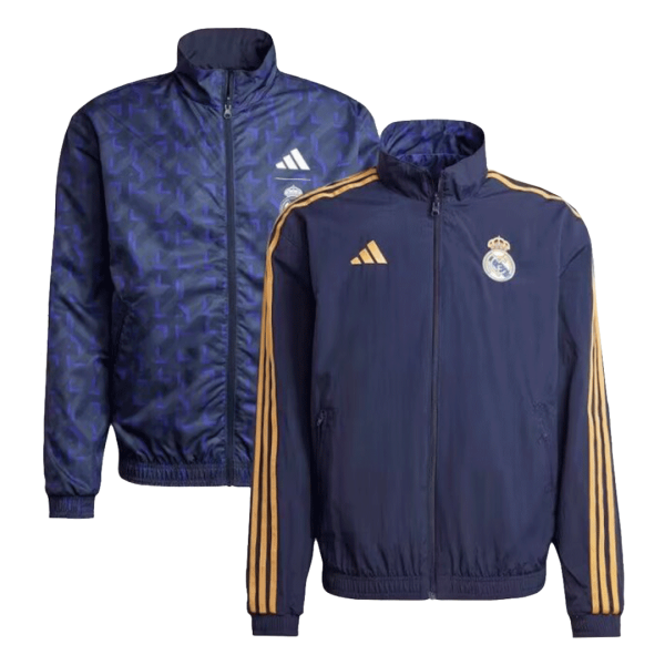 Real Madrid Reversible Anthem Jacket 2023 24 Navy