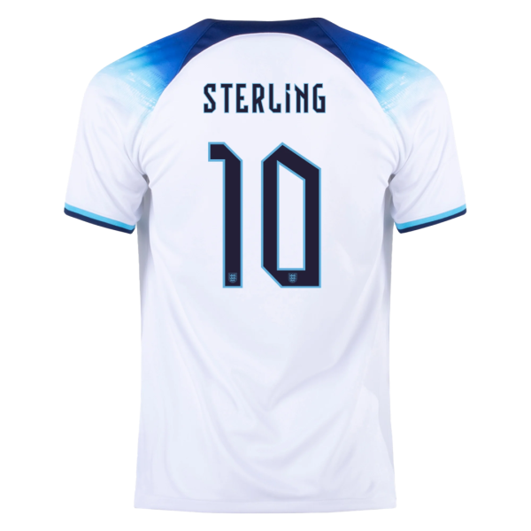 Sterling 10 England Home Jersey World Cup 2022