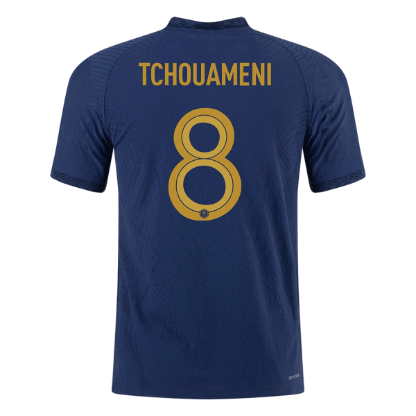 Tchouameni 8 France Home Authentic Jersey World Cup 2022