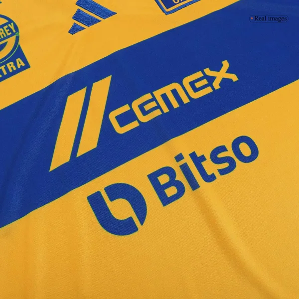 Tigres Uanl Home Long Sleeve Soccer Jersey 2023 24 7