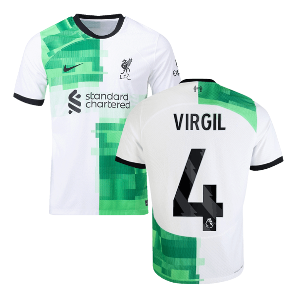 Virgil 4 Liverpool Away Authentic Soccer Jersey 2023 24