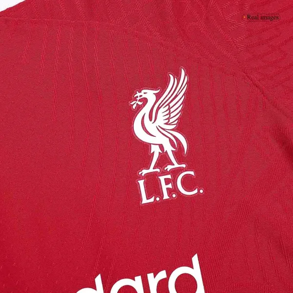 Virgil 4 Liverpool Home Authentic Soccer Jersey 2023 24 6