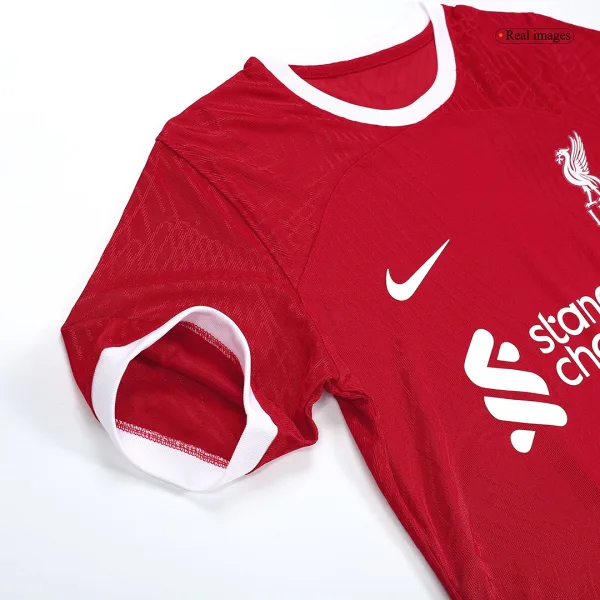 Virgil 4 Liverpool Home Authentic Soccer Jersey 2023 24 9