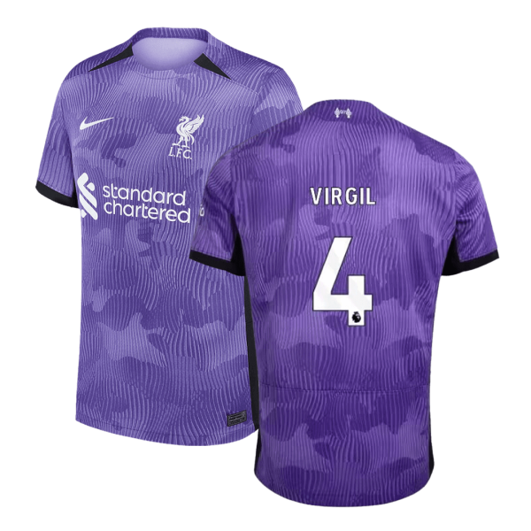 Virgil 4 Liverpool Third Away Soccer Jersey 2023 24