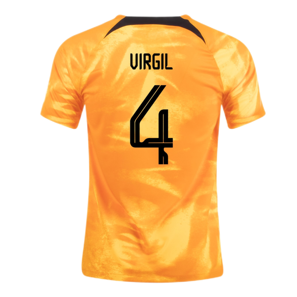 Virgil 4 Netherlands Home Jersey Shirt World Cup 2022