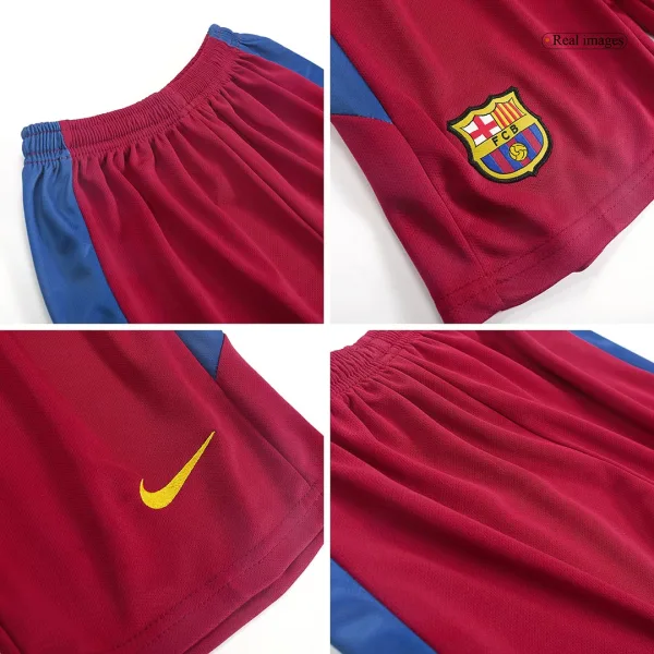 Vintage Barcelona Home Kids Soccer Jerseys Kit 2010 11 10