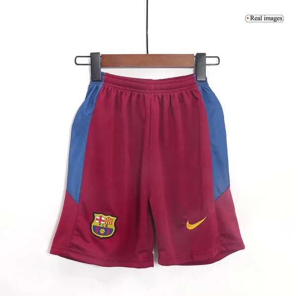 Vintage Barcelona Home Kids Soccer Jerseys Kit 2010 11 5