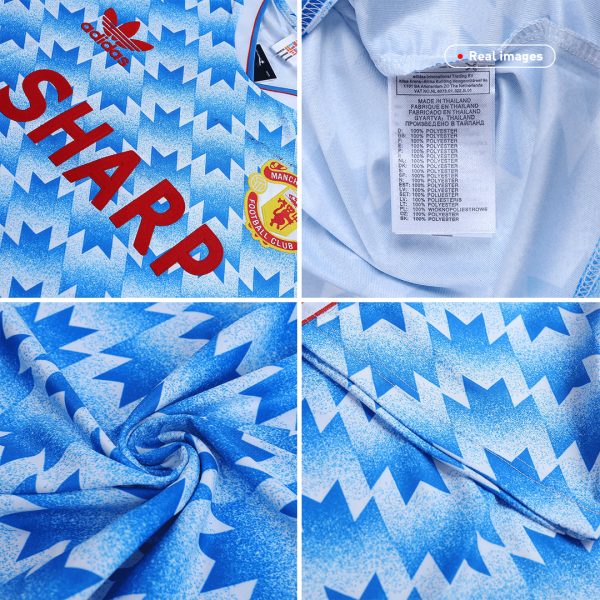 Vintage Soccer Jersey Manchester United Away 1990 92 6