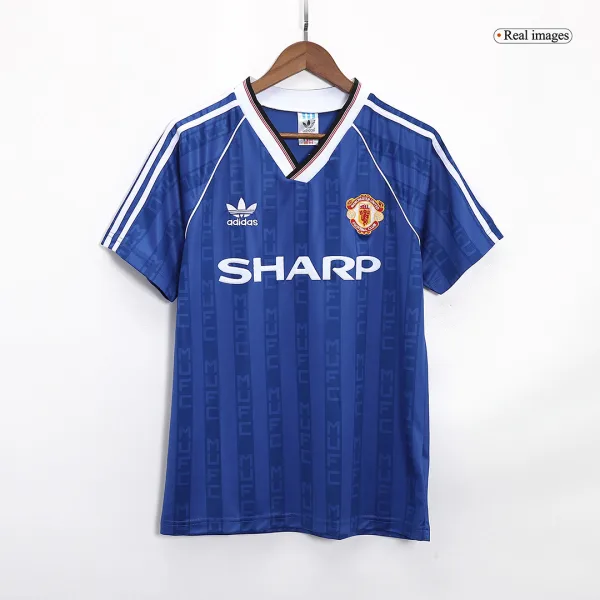 Vintage Soccer Jersey Manchester United Away 88 90 2